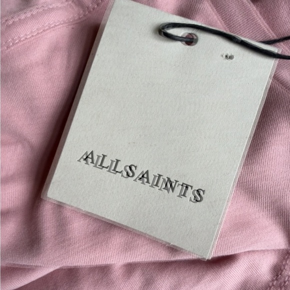 NWT AllSaints Brace Crew Neck T-Shirt in Bloom Pink Size XXL - Picture 5 of 7